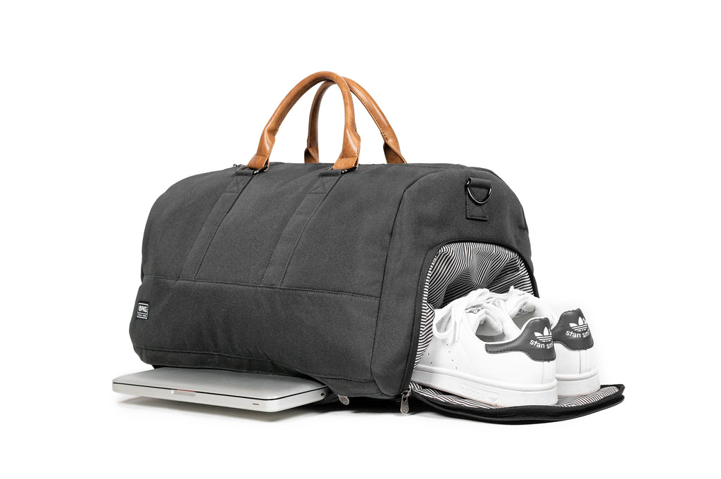 Pkg - Rosedale 41L Recycled Garment Duffle Bag - Grey/Tan